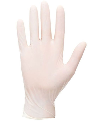 White Nitrile Gloves (Large) - Hullaards